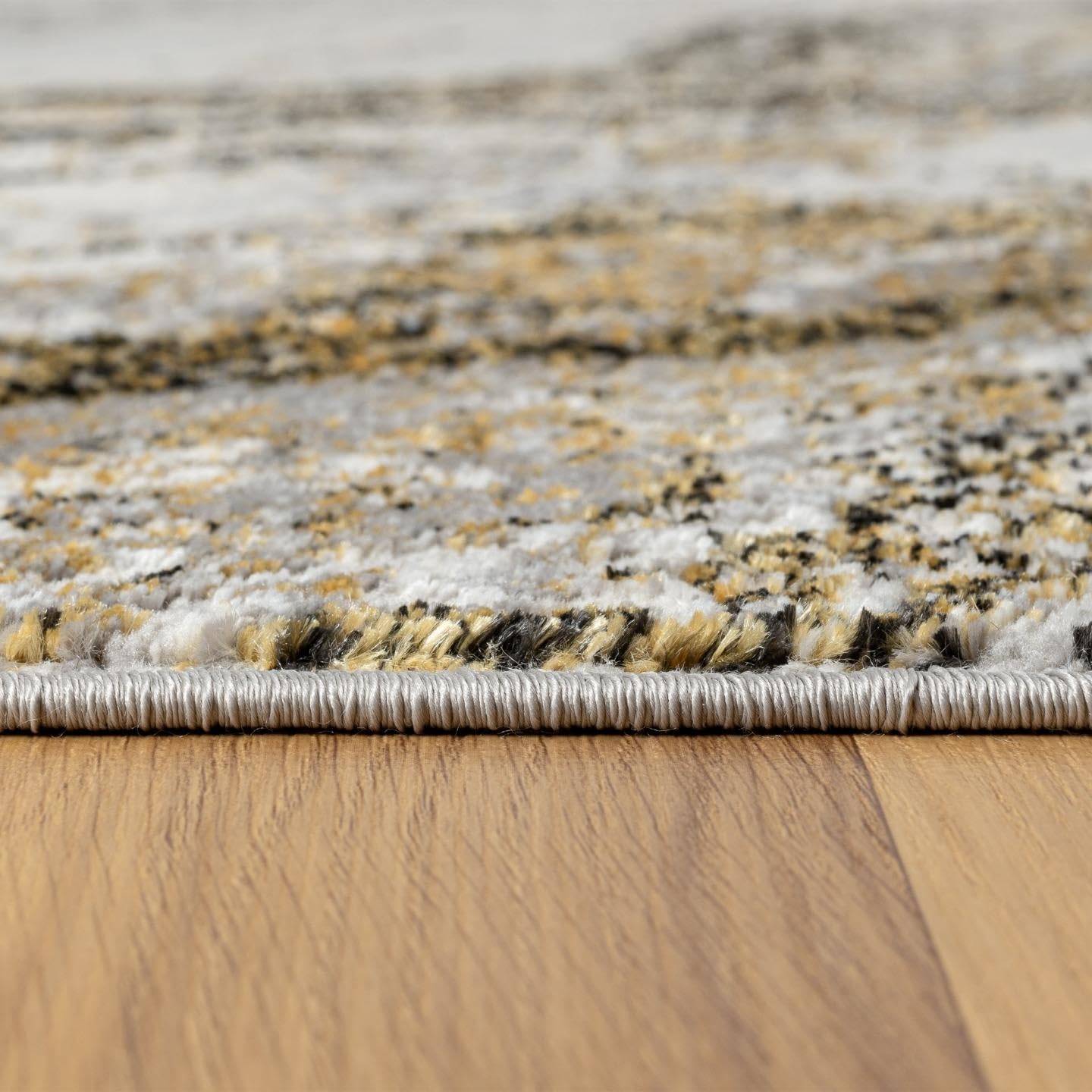 LUXE WEAVERS Chelsea Collection 7356 – Alfombra abstracta moderna de 8 x 10 pulgadas, color antracita