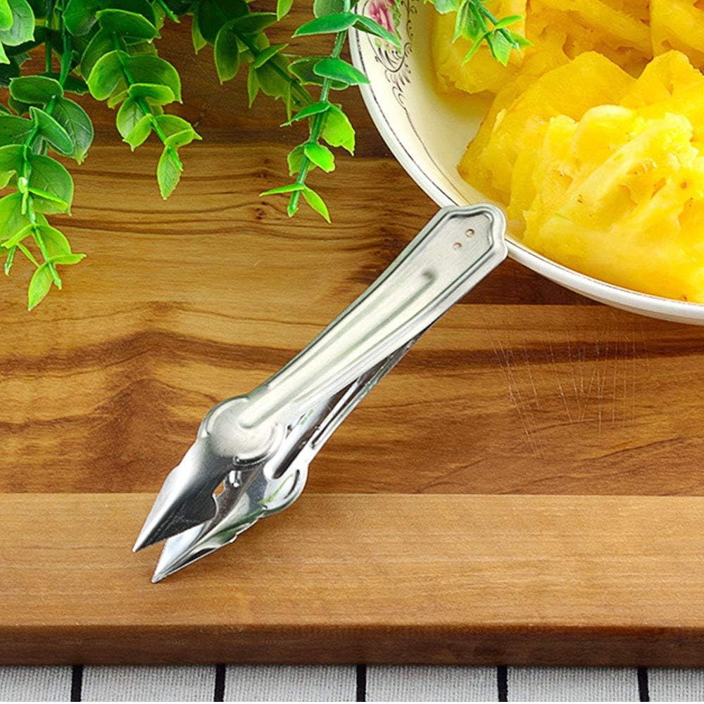 AIYAYI Práctico cortador de acero inoxidable, pelador de ojos de piña, herramientas de cocina, cuchillo de pelado, cuchillo de cepillado de