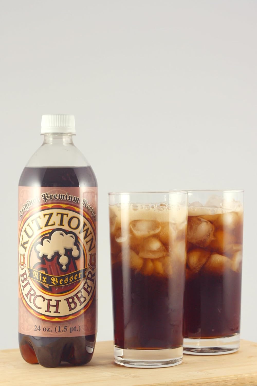 AmishTastes Birch Beer, Kutztown “Nix Besser” PA estilo holandés, 24 onzas (paquete de 8)