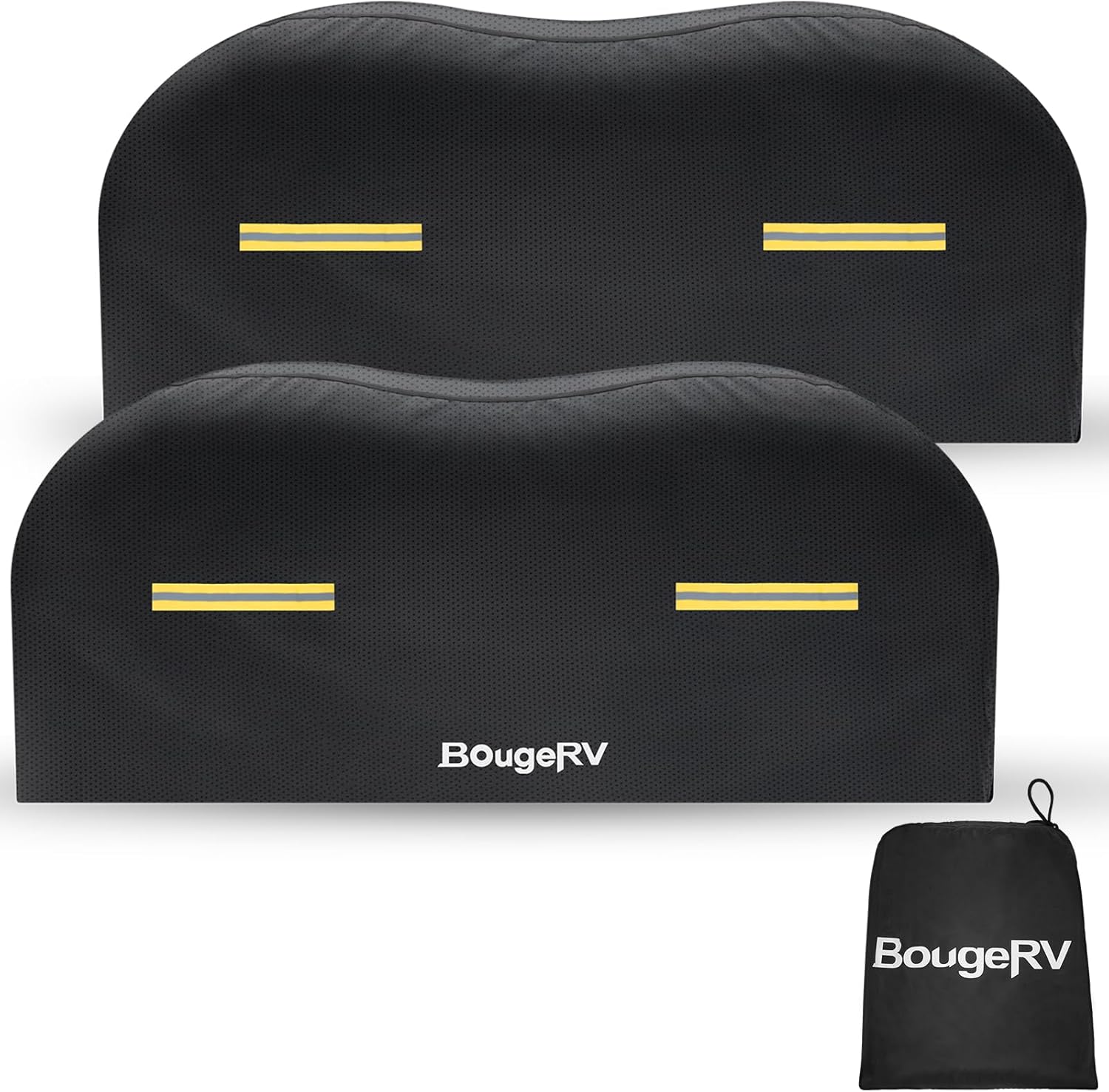 BougeRV Fundas para neumáticos de caravana, cubierta de rueda de doble eje (2 paquetes) se adapta a neumáticos de 27 a 30 pulgadas de diámetro,