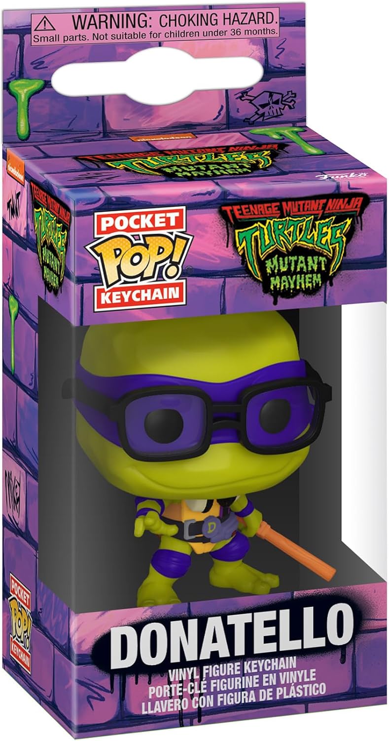 Funko Pop! Llavero Tortugas Ninja Mutantes Adolescentes Mutant Mayhem – Donatello