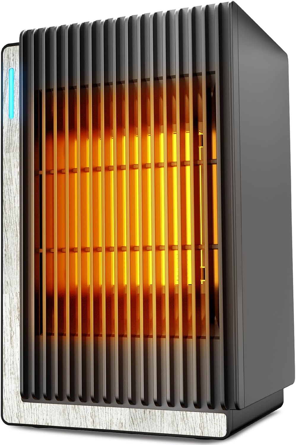 BZGG Calentador de espacio, pequeños calentadores eléctricos portátiles de 1200 W800 W, temporizador de 246 horas, calentamiento rápido, protección