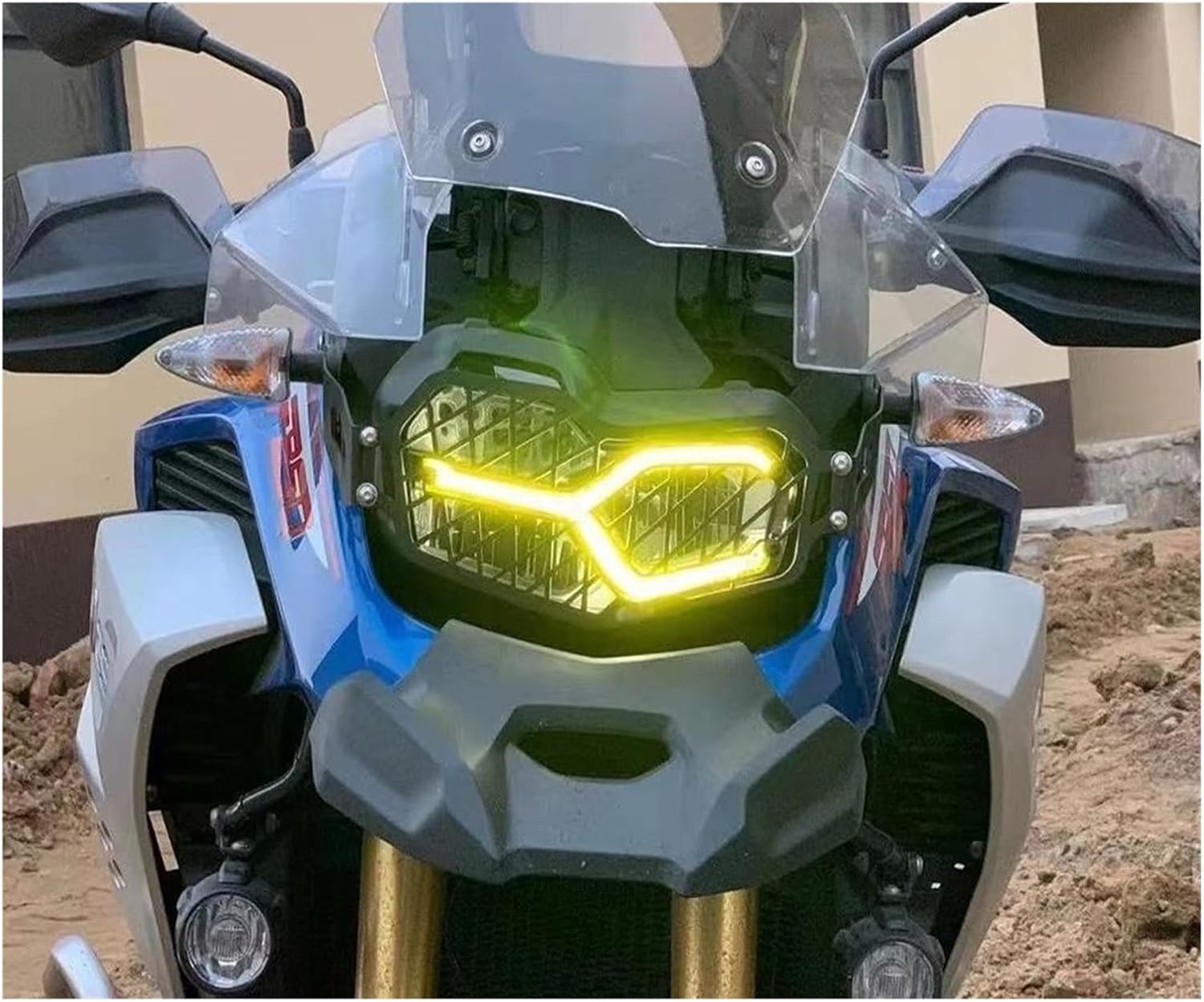 ORSQU Protector de faros delanteros, cubierta protectora de luz de cabeza, rejilla para motocicleta BM-&W F750GS F750 GS 850 F850GS Adventure 2018