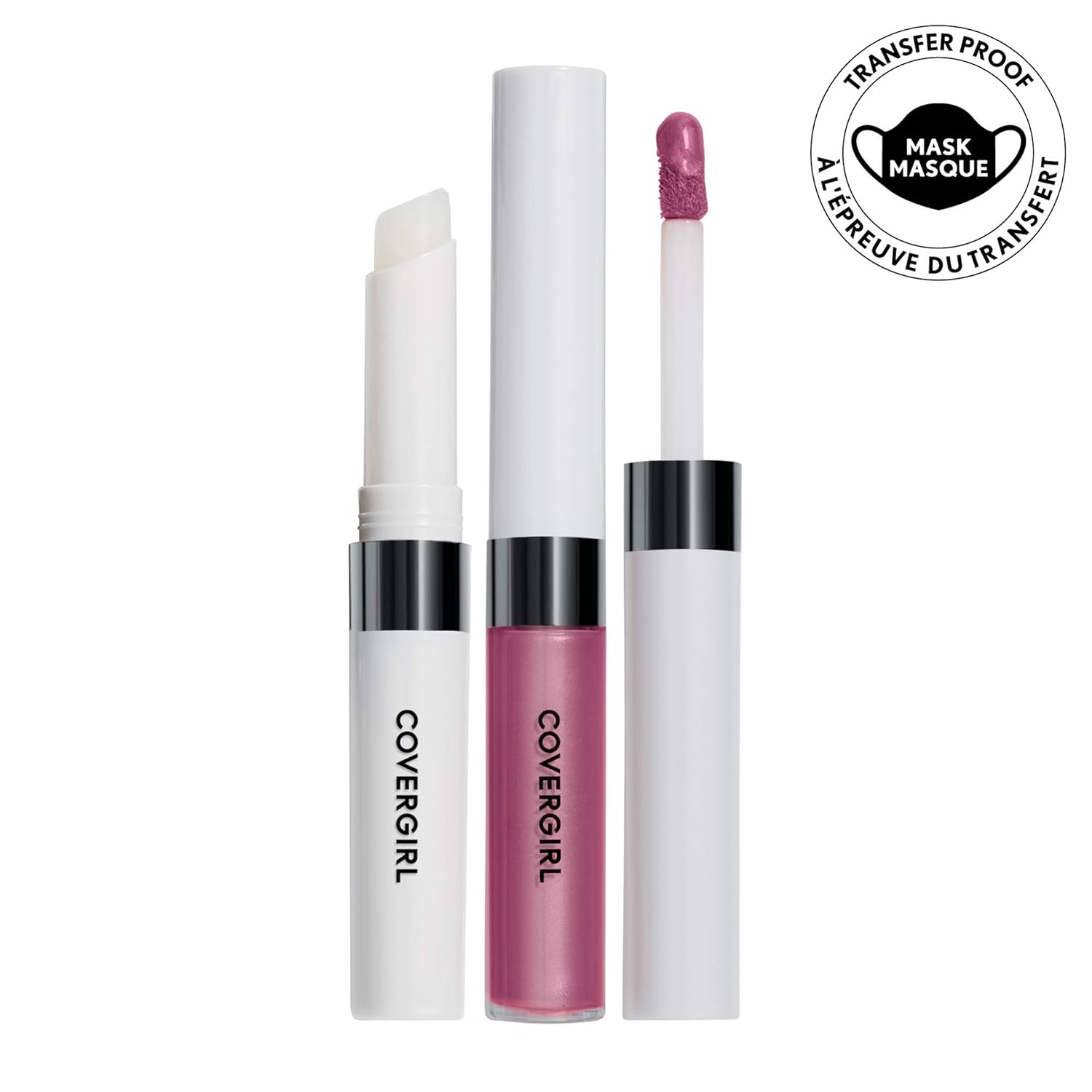 COVERGIRL Outlast – Color de labios para todo el día con capa superior, lila luminoso