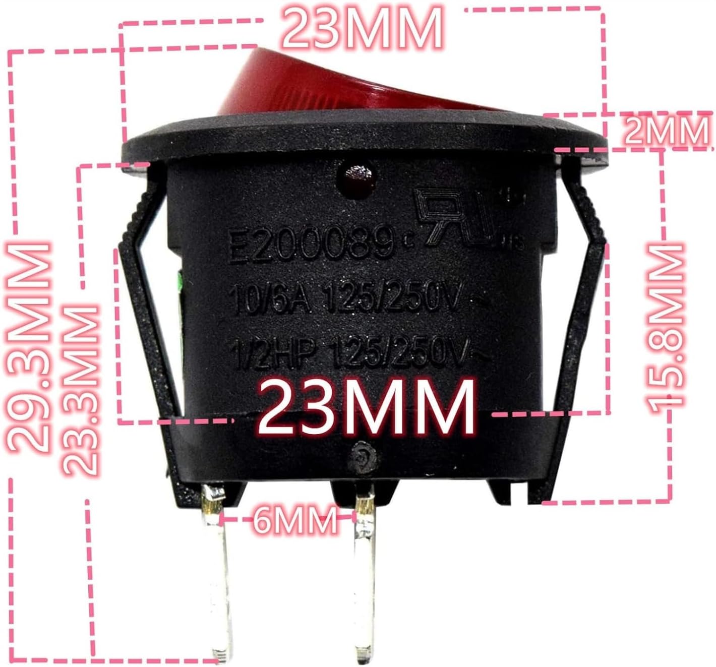 (5 unidades) 440003992 Reemplazo del interruptor de encendido y apagado para aspiradora vertical Hoover 270046001 Windtunnel UH70800, UH70810,