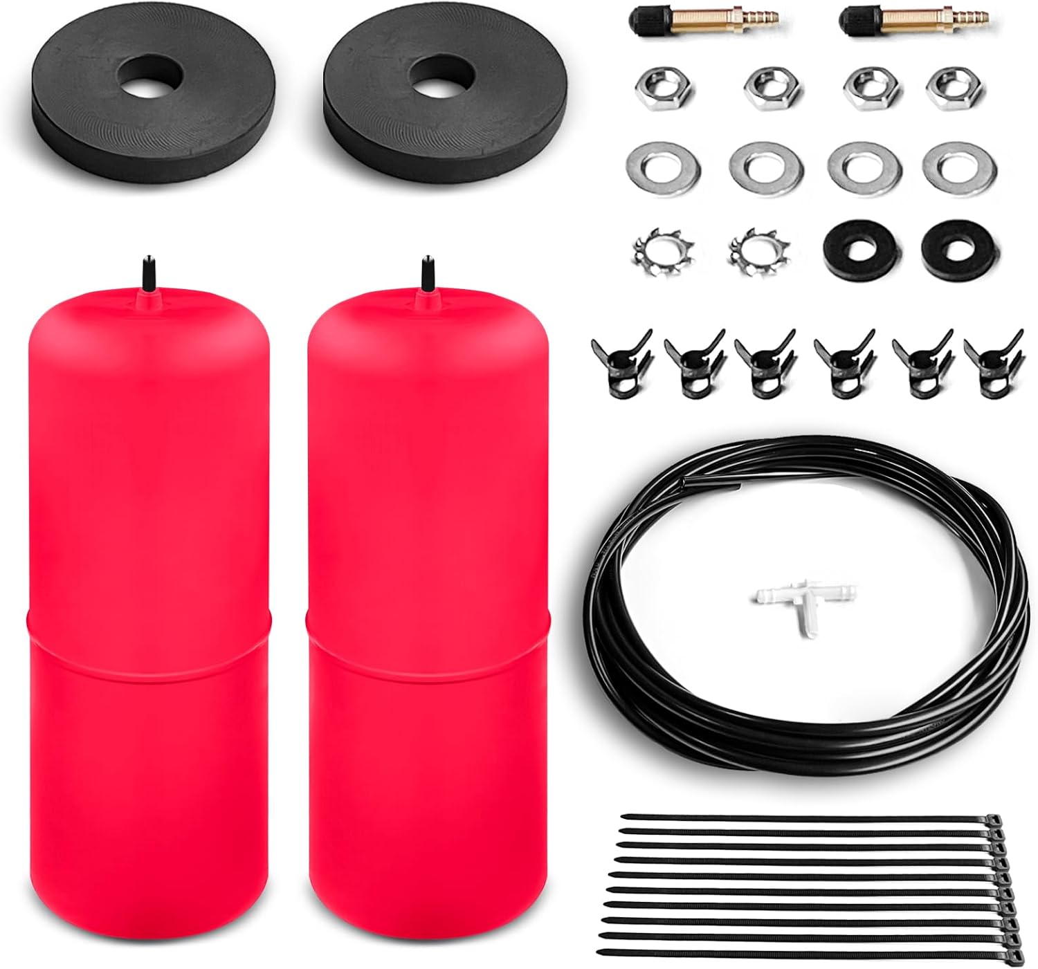 Kit de suspensión de bolsa de resorte compatible con Ram 15001500 Classic Pickups 09-22 Heavy Duty Air Ride Helper Spring Bag Ultimate Plus