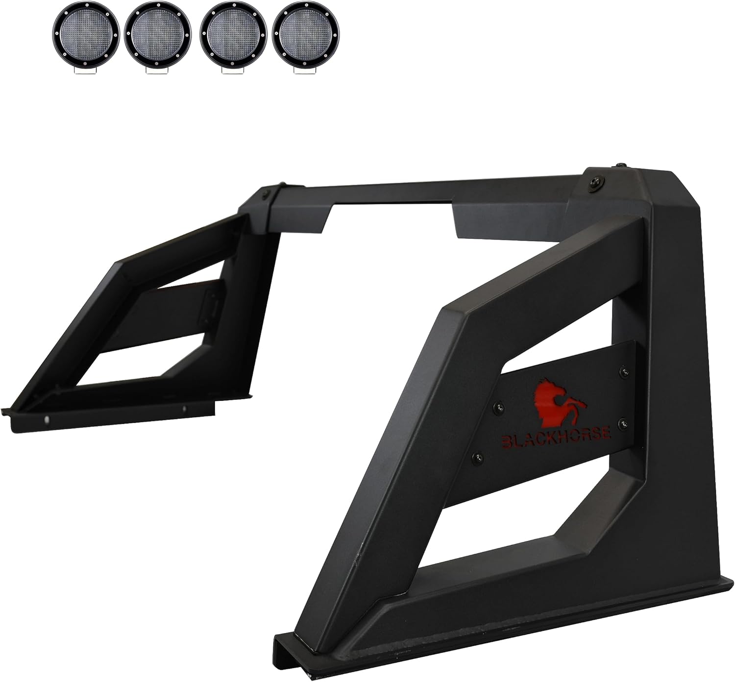 Black Horse Armour – Juego de luces LED de 5.3 pulgadas de diámetro, color negro, compatible con Chevrolet Silverado 3500 01-06  Chevrolet Silverado