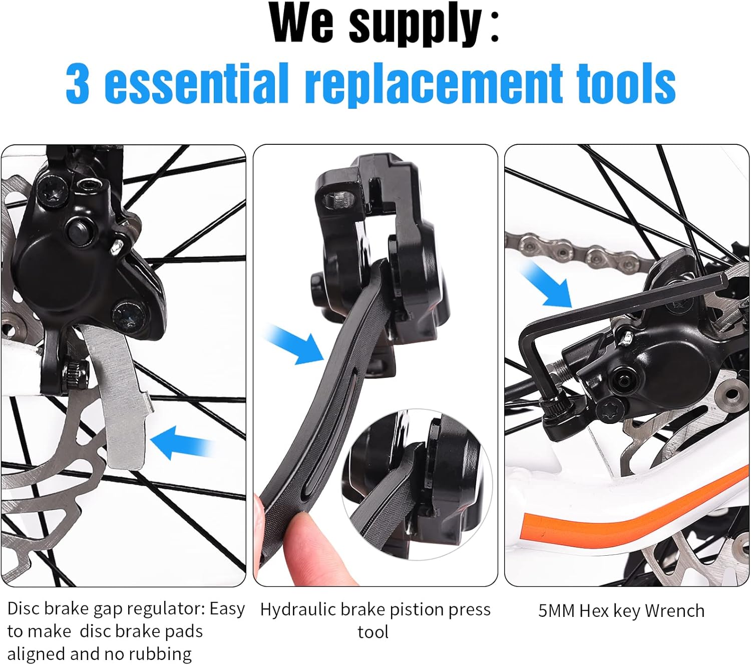 4 pares de pastillas de freno de disco de bicicleta, compatibles con pastillas de freno Sram Avid Elixir E1 E3 E5 E7 E9 ER CR XO XX DB1 DB3 DB5,