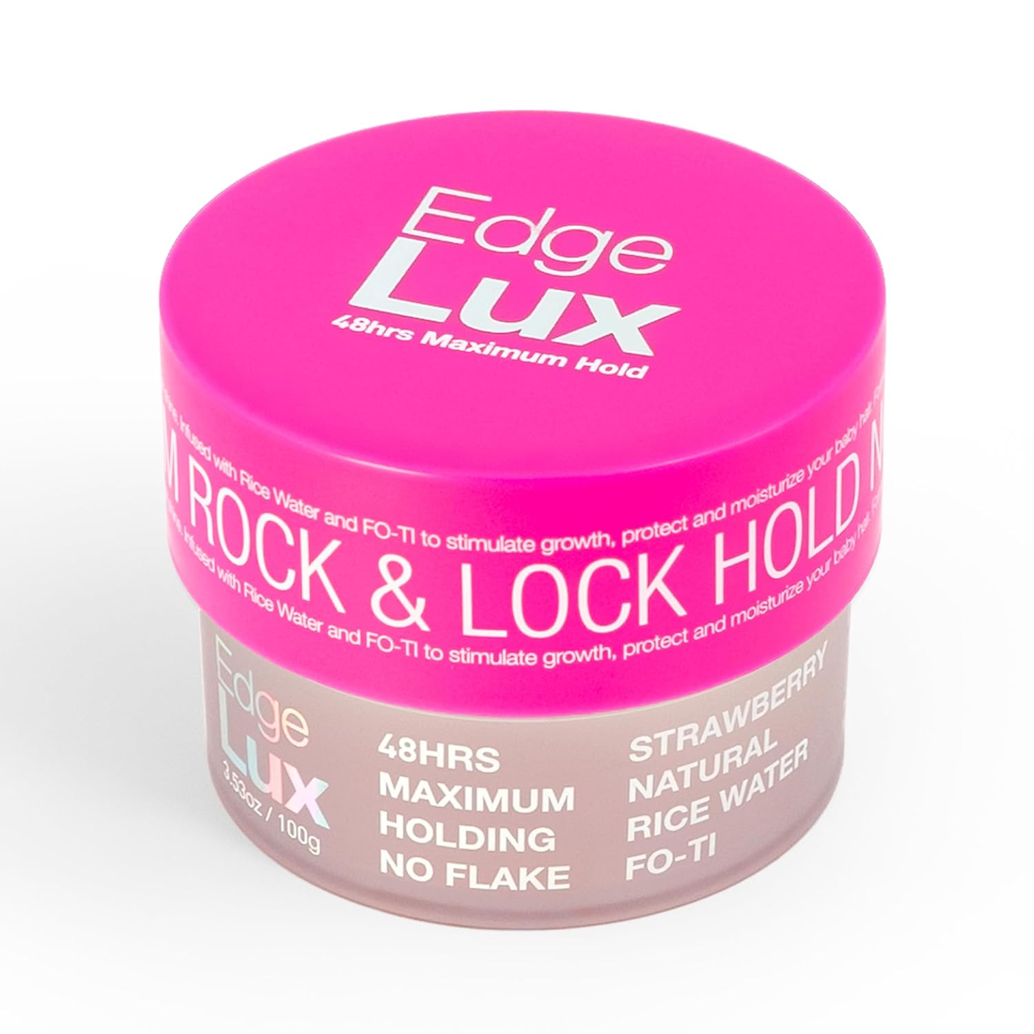 Edge Lux Edge Control Cera de 48 horas de sujeción máxima sin descamación ingredientes naturales perfumados acondicionadores para el cabello (3.53
