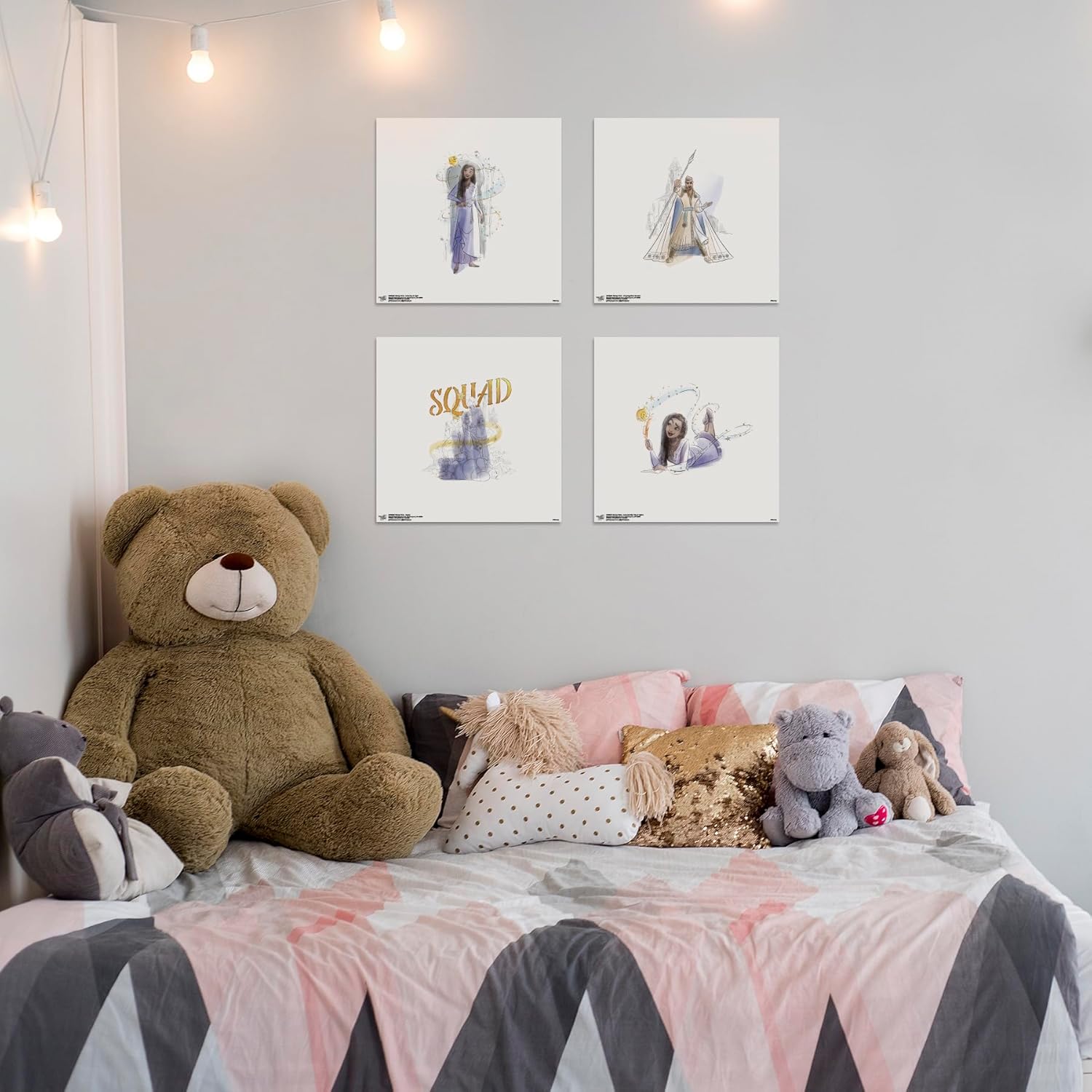 Trends International Gallery Pops Disney Wish – Póster de pared Asha City of Light, 12.00 x 12.00 pulgadas, versión sin marco