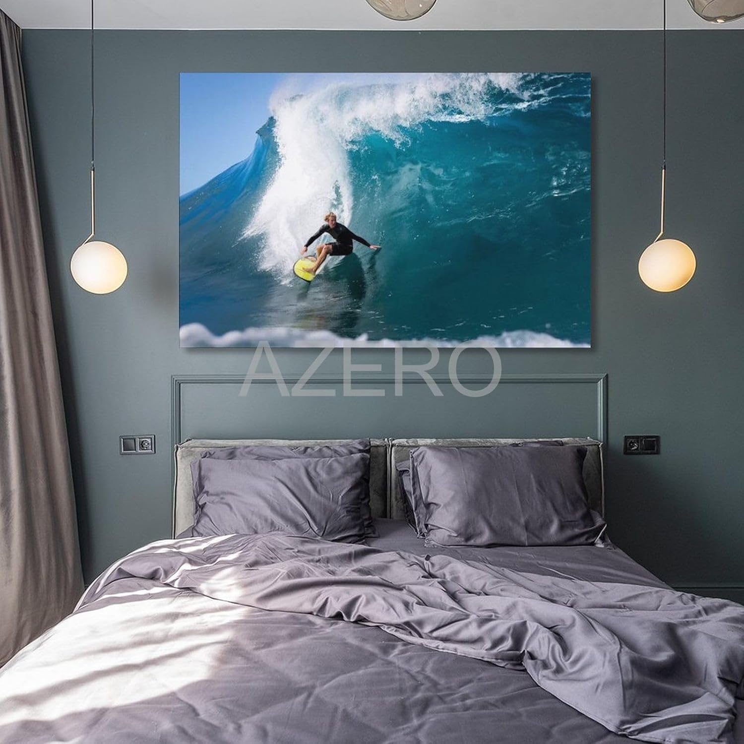 GIISH John John Florence – Póster de arte de surf HD, pintura en lienzo, póster de arte de pared para dormitorio, sala de estar, decoración de 08 x