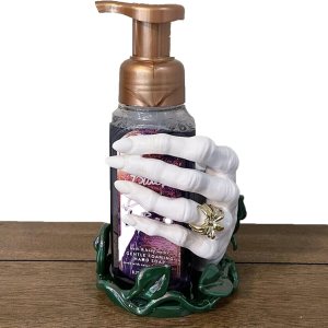 Soporte de jabón de mano de bruja, dispensador de jabón de Halloween, decoración de fiesta de Halloween, adorno de resina para baño de Halloween Soporte de jabón de mano de bruja, dispensador de jabón de Halloween, decoración de fiesta de Halloween, adorno de resina para baño de Halloween