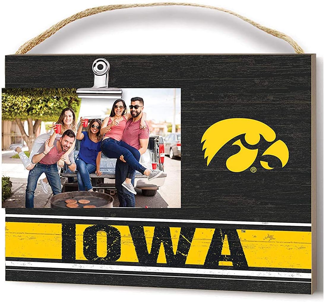 Iowa Hawkeyes Clip It Team Colore – Marco de fotos con logotipo, multicolor