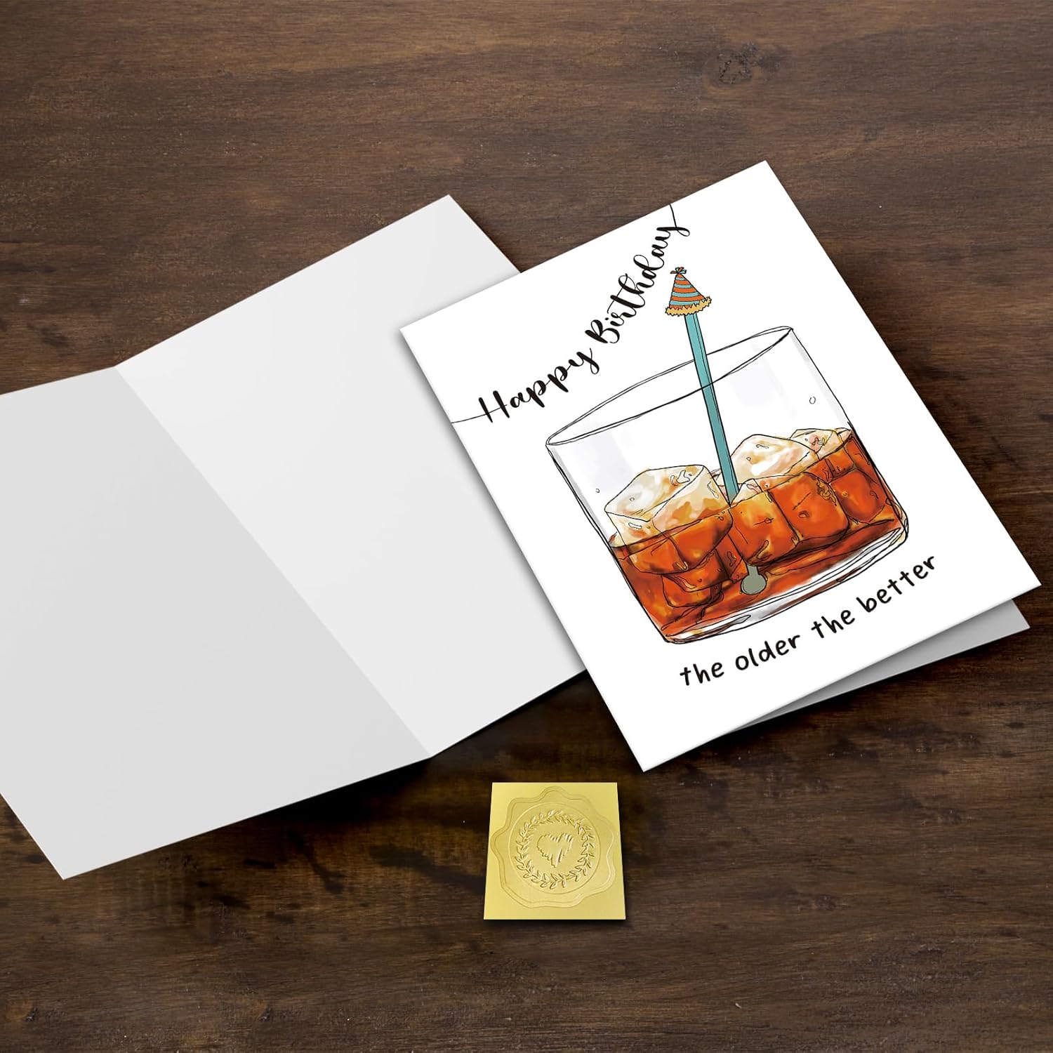Tarjeta de feliz cumpleaños para hombres, divertida tarjeta de cumpleaños de compañero de trabajo, tarjeta de cumpleaños para él amigos (El mayor y