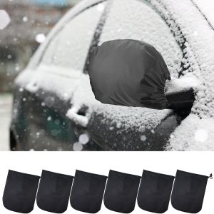 6 fundas impermeables para espejo de visión lateral, cubierta de espejo de protección contra heladas, accesorios de espejo de automóvil con 6 fundas impermeables para espejo de visión lateral, cubierta de espejo de protección contra heladas, accesorios de espejo de automóvil con