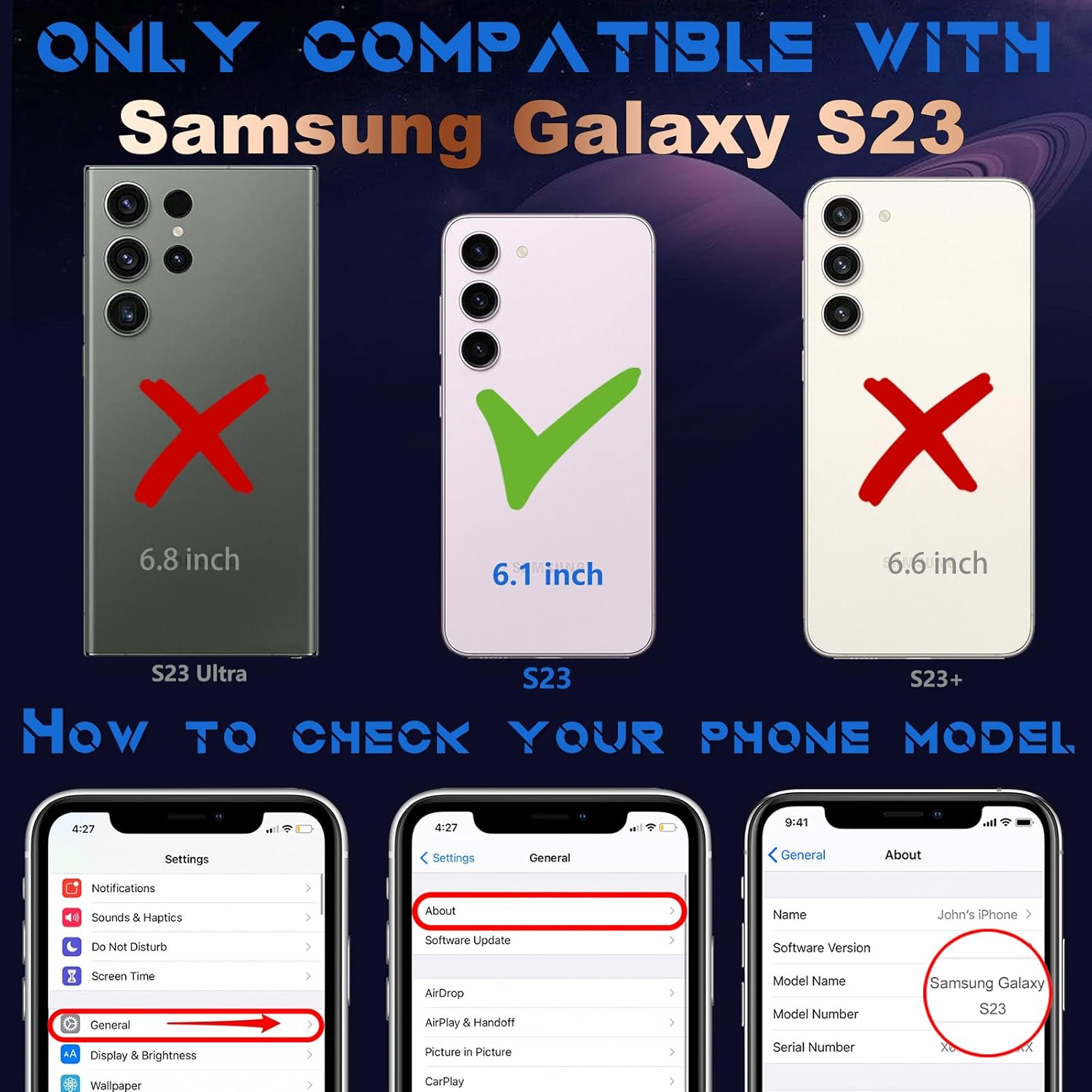 Coralogo Funda para Samsung Galaxy S23, diseño de astronauta linda para mujeres y niñas, con soporte oculto de astronauta, diseño 6D, para Samsung