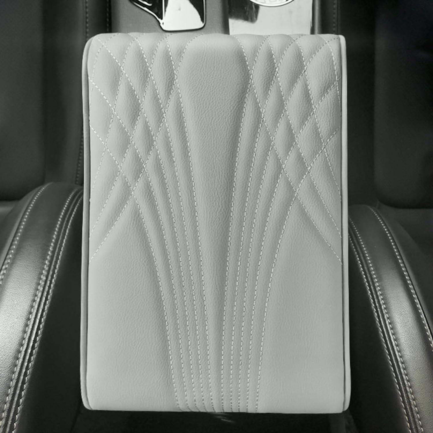 Funda para reposabrazos de automóvil, almohadilla universal de espuma viscoelástica para consola central de automóvil, cojín para reposabrazos de