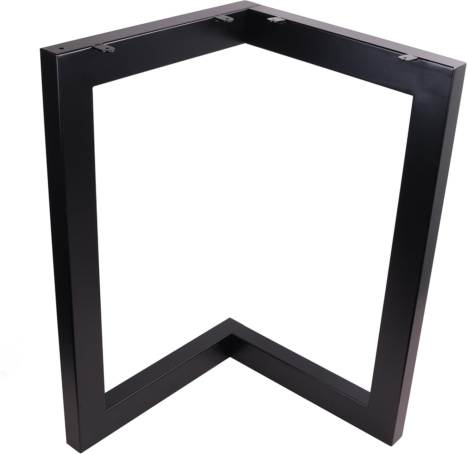 Patas de mesa de comedor de 34 pulgadas, patas de mesa de acero en forma de L, patas de mesa de estilo rústico, patas de mesa de oficina, patas de