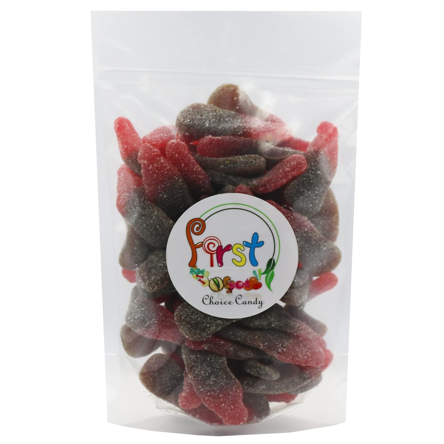 FirstChoiceCandy Botellas de cola de gomita (cereza agria, 2 libras (paquete de 1))