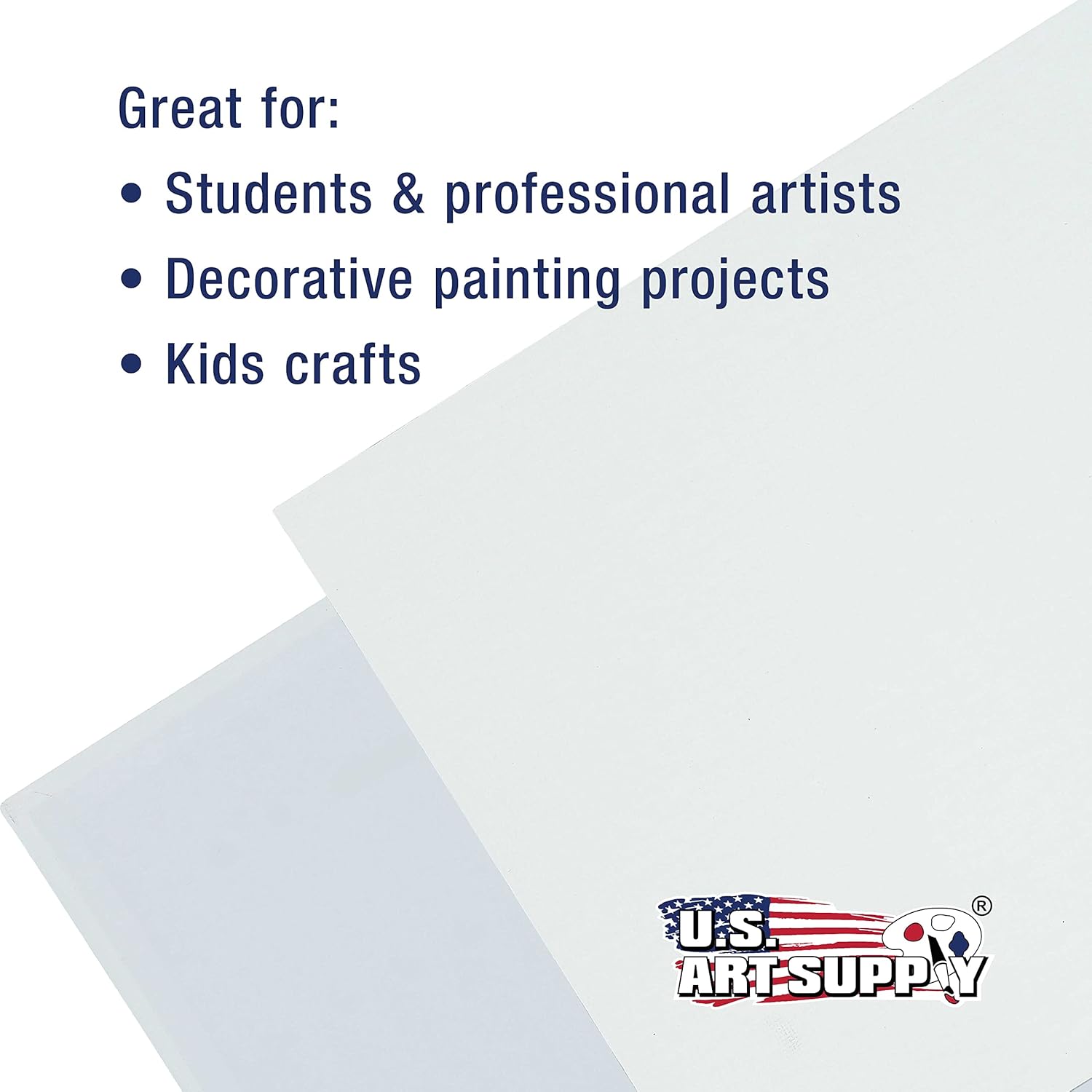 U.S. Art Supply Tableros de lienzo de 16 x 20 pulgadas, calidad de artista profesional, sin ácidos, para pintar (paquete de 4)