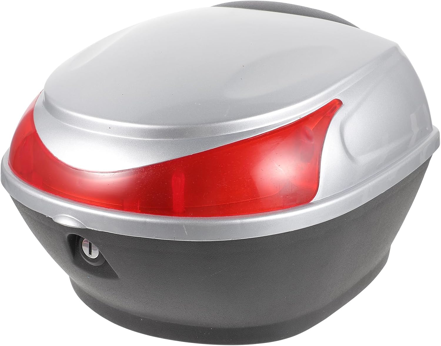 VICASKY Funda superior para motocicleta, caja de cola de viaje, maletín para almacenamiento de casco, portador impermeable con bloqueo, fácil