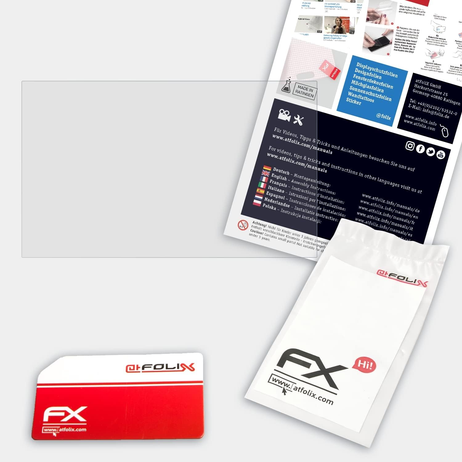 Película protectora de vidrio de plástico compatible con Lowrance Hook Reveal 7 Glass Protector, 9H Hybrid-Glass FX Glass Screen Protector de
