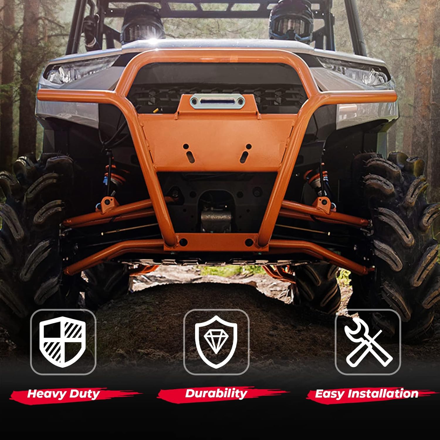 KEMIMOTO Kit de bujes de brazo A resistente compatible con Polaris Ranger XP 900Crew 2017-2018 Polaris Ranger 1000 XP Crew 2015-2018 Polaris Ranger