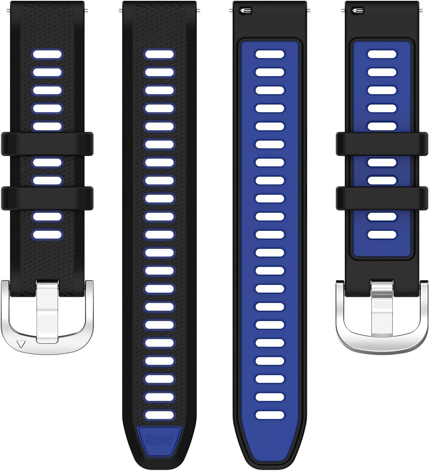 Bandas de silicona diseñadas para NiUFFiT Smart Watch P66LW36LW47 Smartwatch Paquete de 6 correas de 0.866 pulgadas de liberación rápida ajustables