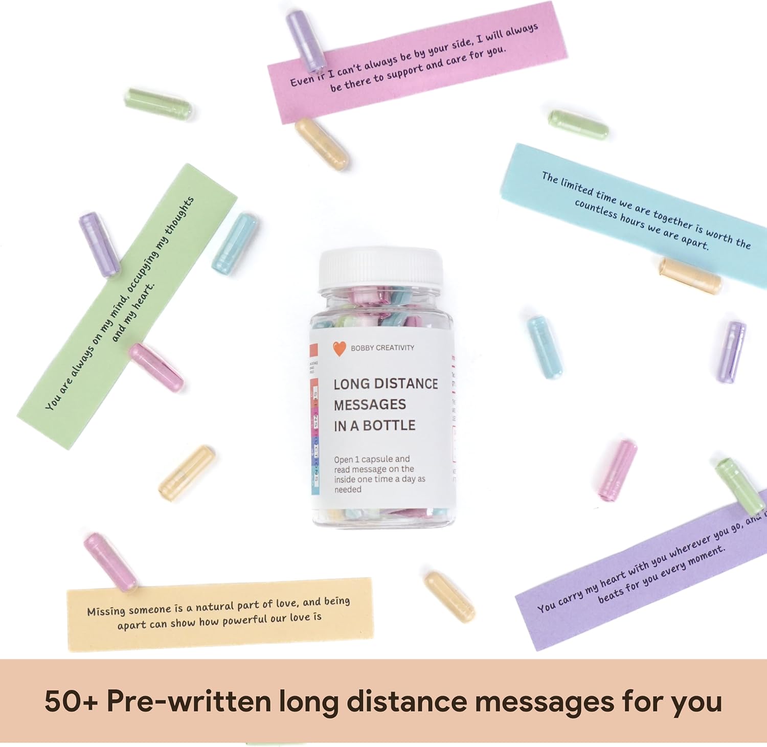(50+) Letras de amor preescritas, regalos de relaciones a larga distancia, regalo del día de la madre para ella, mensajes de cápsulas de amor en una