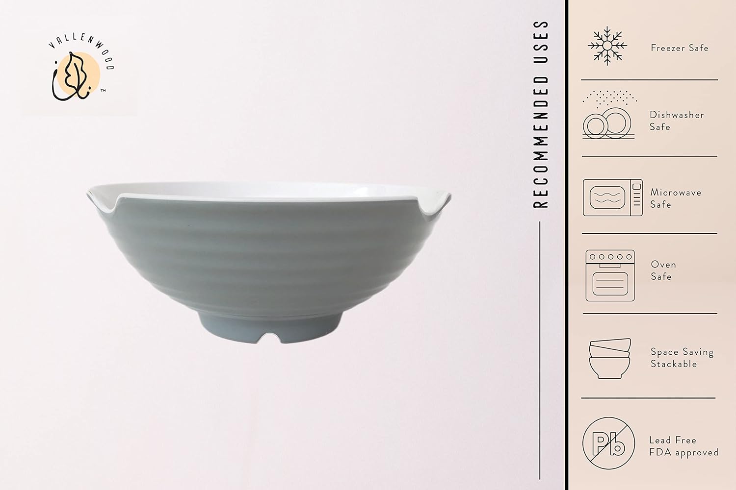 Juego de 4 tazones de color gris blanco y gris, 12 tazones de ramen. Sopa japonesa asiática con cucharas y palillos. Melamina de calidad de