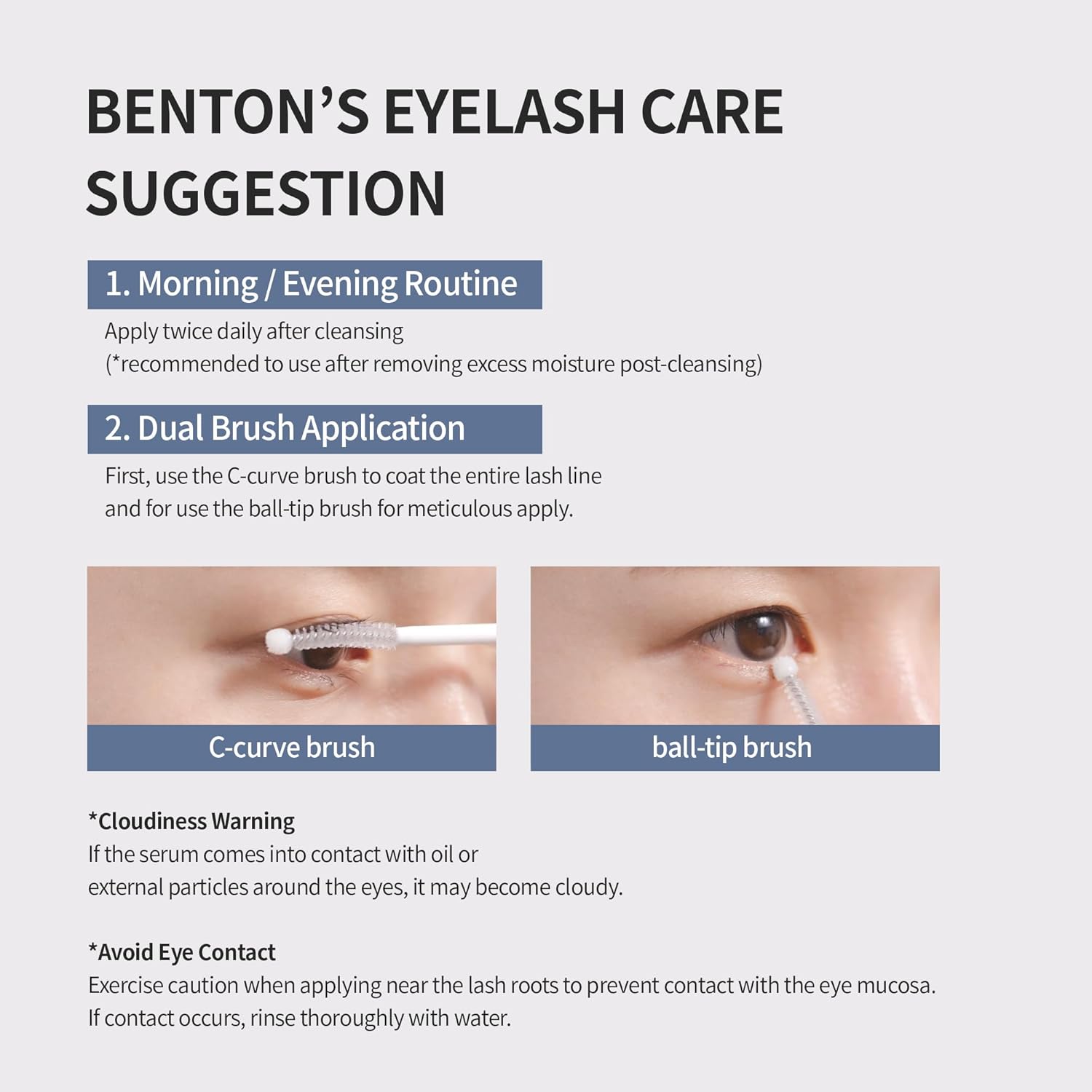 Benton HONEST – Suero de pestañas 0.3 fl oz0.33 fl. oz.  Nutrición de pestañasComplejo de aminoácidosHialuronato de Sodio