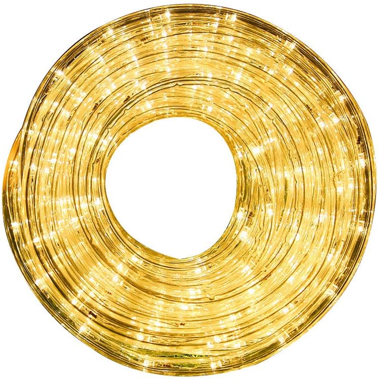 Cuerda de luces LED de 33 pies, 110 V, 2 cables conectables para exteriores, 240 luces LED impermeables para interiores y exteriores, para cubierta,