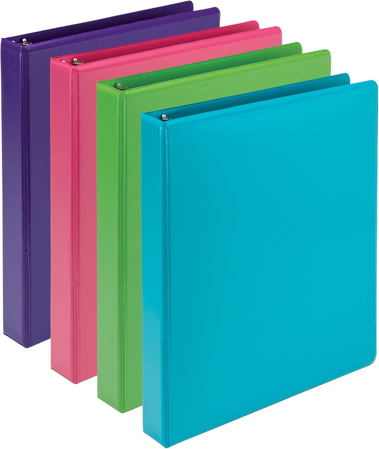 Samsill Earth’s Choice – Carpeta de 3 anillos resistentes de 1 pulgada, elaborada a base de plantas, vista transparente, hasta un 25% de plástico a