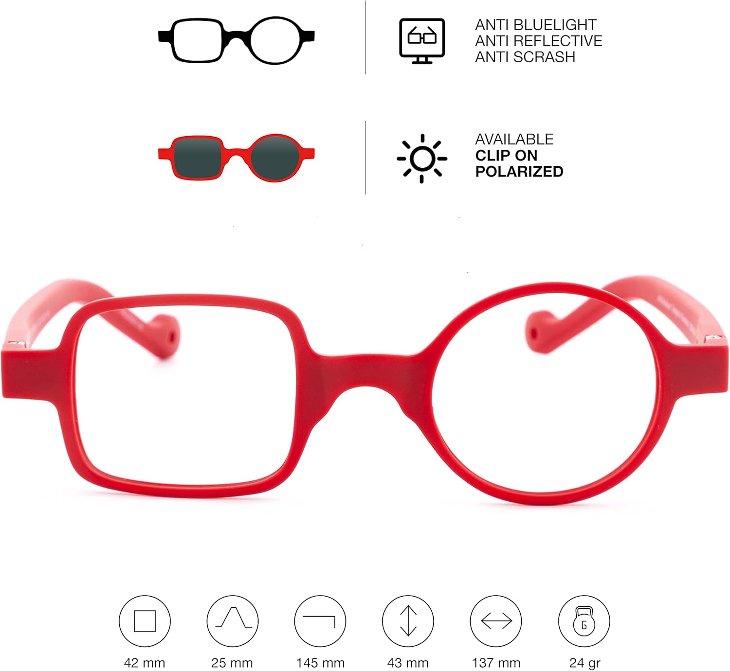 Lentes de lectura para presbicia, antiluz azul, para hombre y mujer. Tacto de goma, patillas flexibles y lentes antirreflectantes. Ferrari +1.0 –