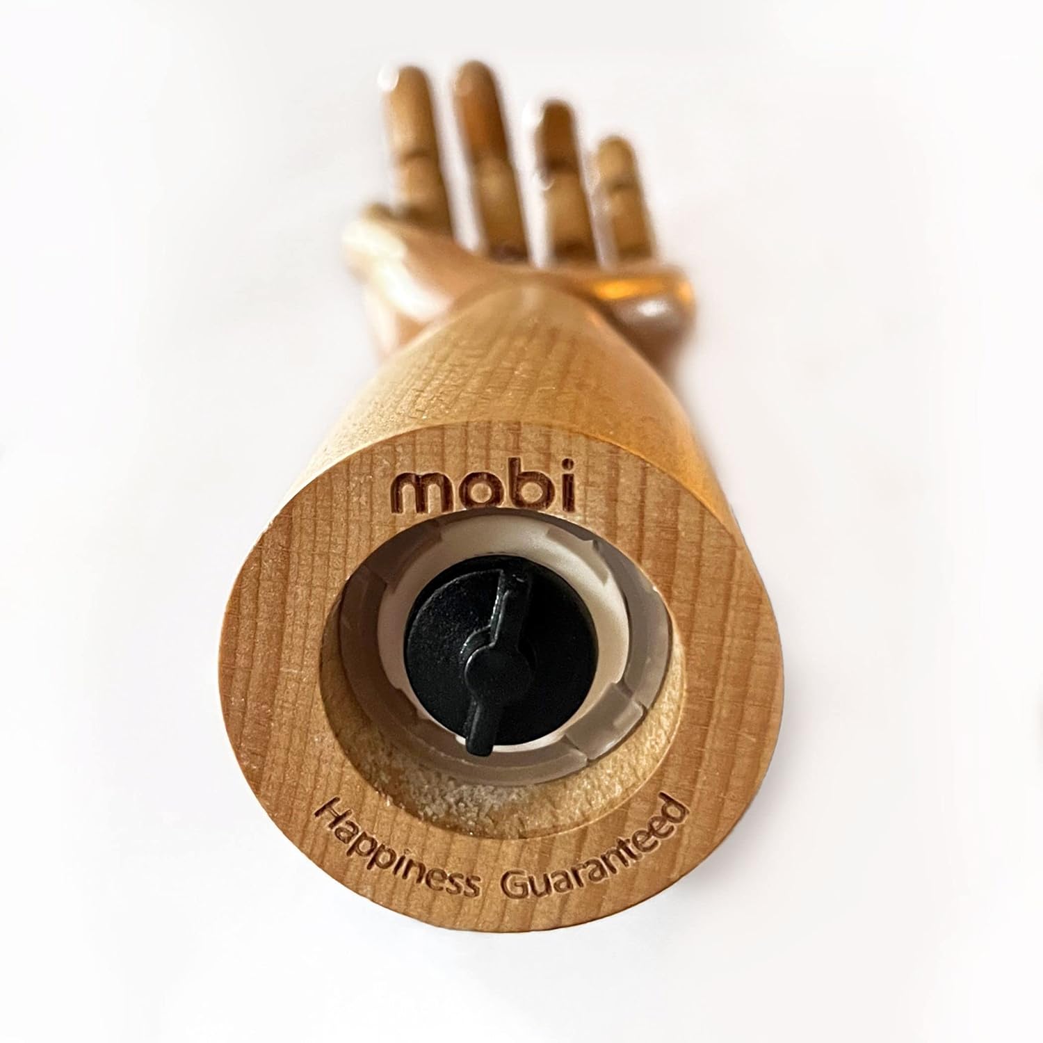MOBI Práctico molinillo de sal y pimienta a la izquierda..