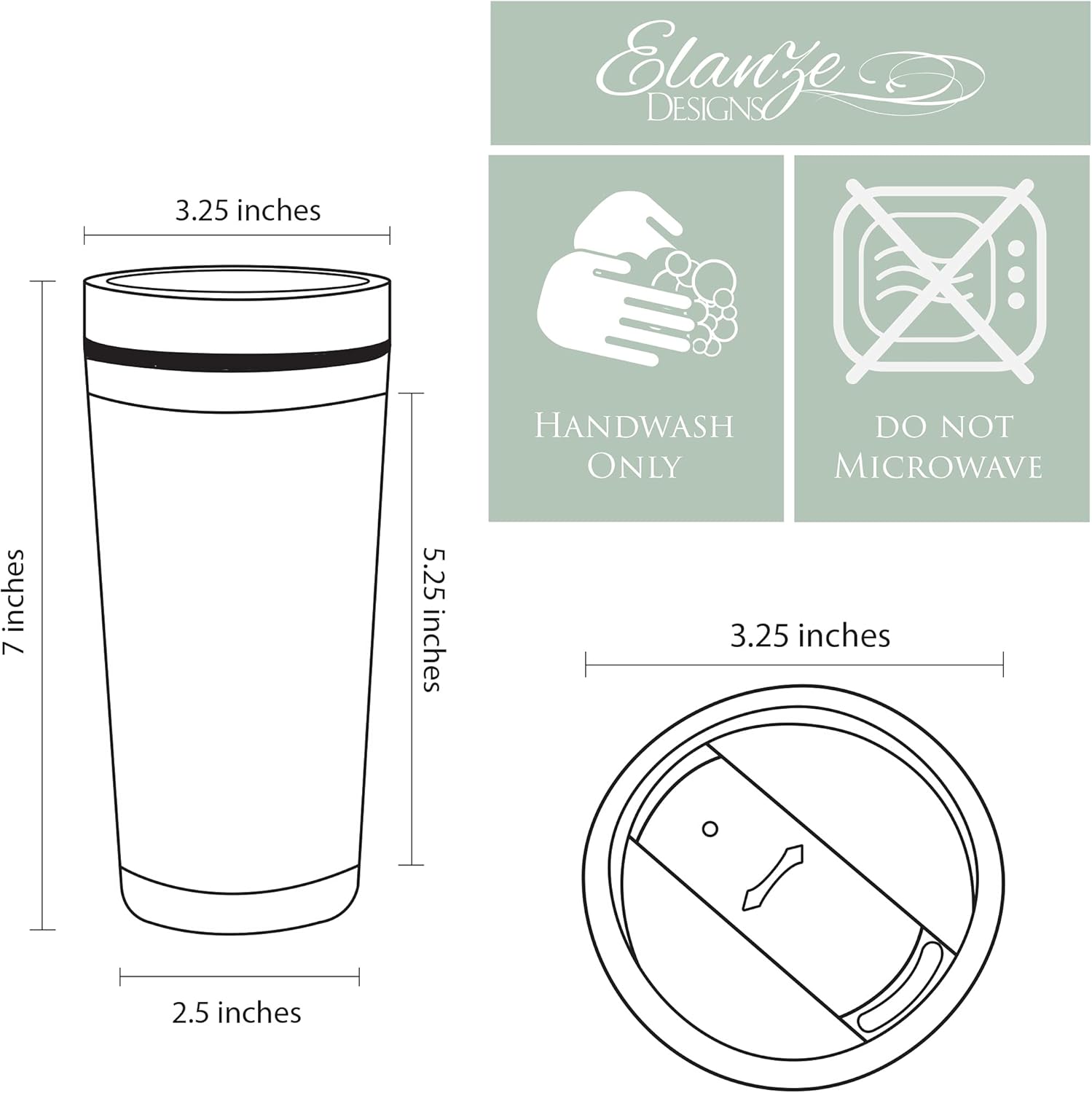 Elanze Designs Amazing Professor Looks Like – Vaso de viaje de acero inoxidable de 16 onzas