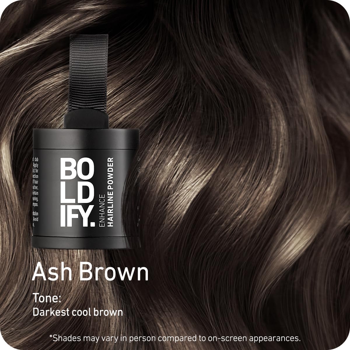 BOLDIFY Polvo de línea capilar  Botella más grande de 0.35 oz  Polvo de retoque de raíz  Oculta instantáneamente la pérdida de cabello  Toppers para