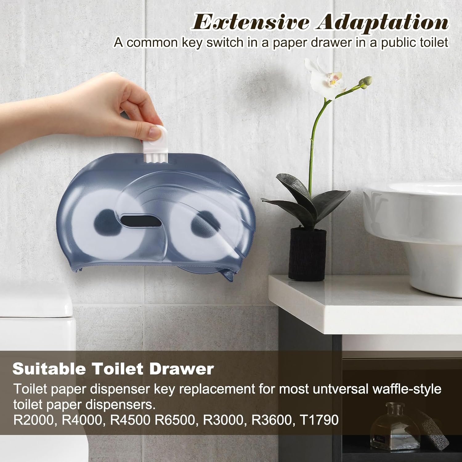 Llave dispensadora de toallas de papel, 10 llaves dispensadoras de papel higiénico compatibles con dispensadores de toallas de papel y papel
