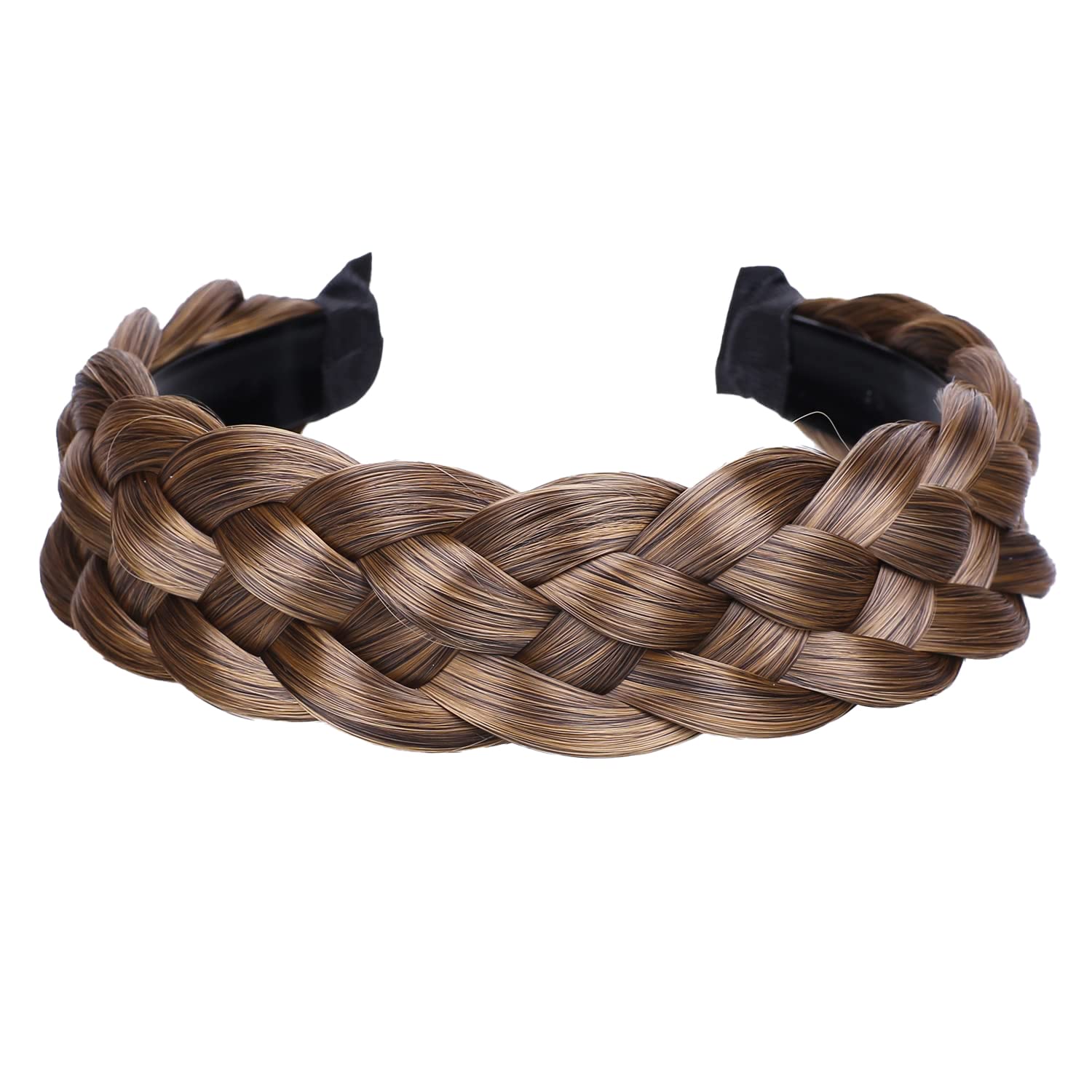 Aro de pelo trenzado sintético trenzado 5 hebras trenzas diademas para el pelo trenzado diadema