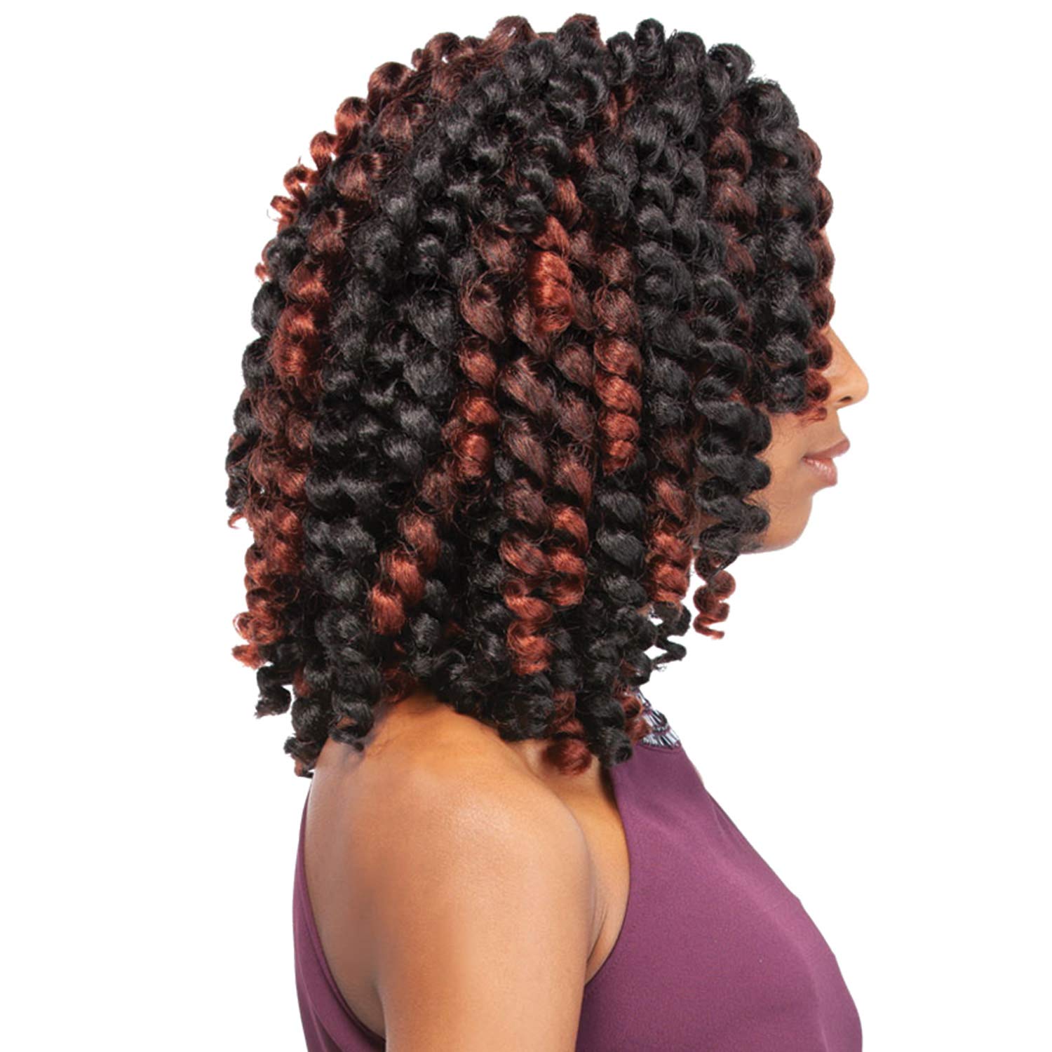 Sensationnel 100% Kanekalon X-Pression African Collection 3 paquetes triples Jamaican Bounce de 26 pulgadas, trenza de ganchillo  3XJB26 (2 marrón
