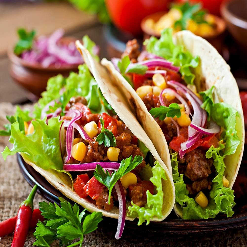 LEONAL Calentador de tortillas Taco de 12 pulgadas, bolsa aislada de tela para microondas, para mantener la comida caliente hasta una hora (Sunburst