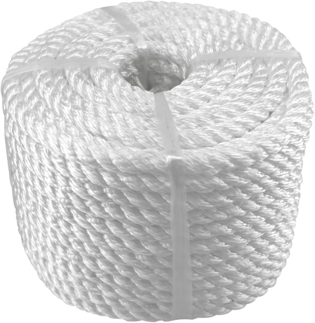 ISURE MARINE Cuerda de anclaje de nailon trenzado sólido (38″ x 100′) Cuerda de anclaje para barco con dedal y grillete de acero inoxidable