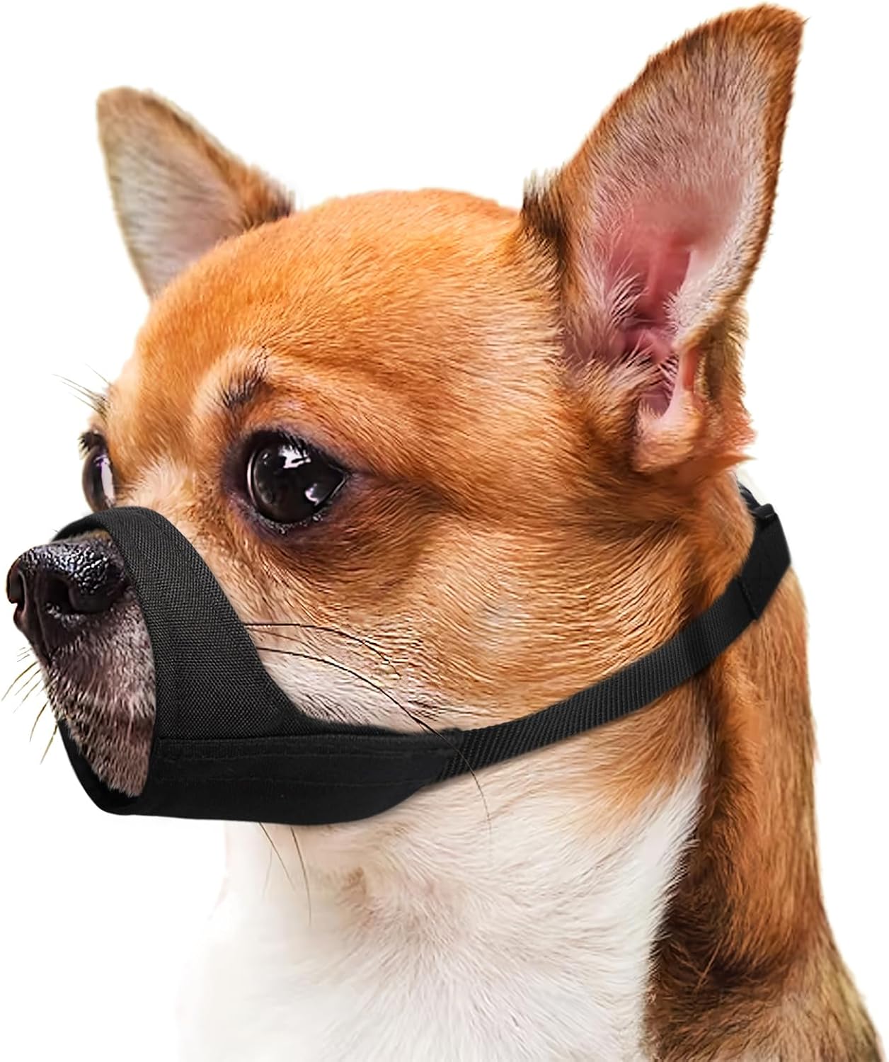 Bozal corto para perro, bozal suave para perros pequeños, medianos y grandes, bozal para Chihuahua Shih Tzu American Bulldog Pitbull para aseo y
