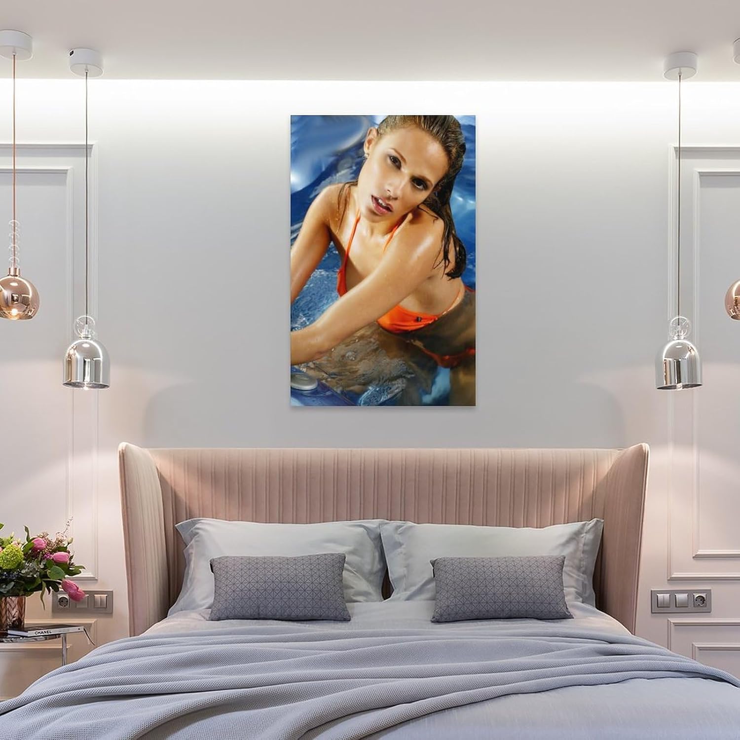 Póster de Bonnie-Jill Laflin, modelo caliente y sexy, impresión artística de pared, pintura fotográfica, cuadro colgante, decoración de dormitorio