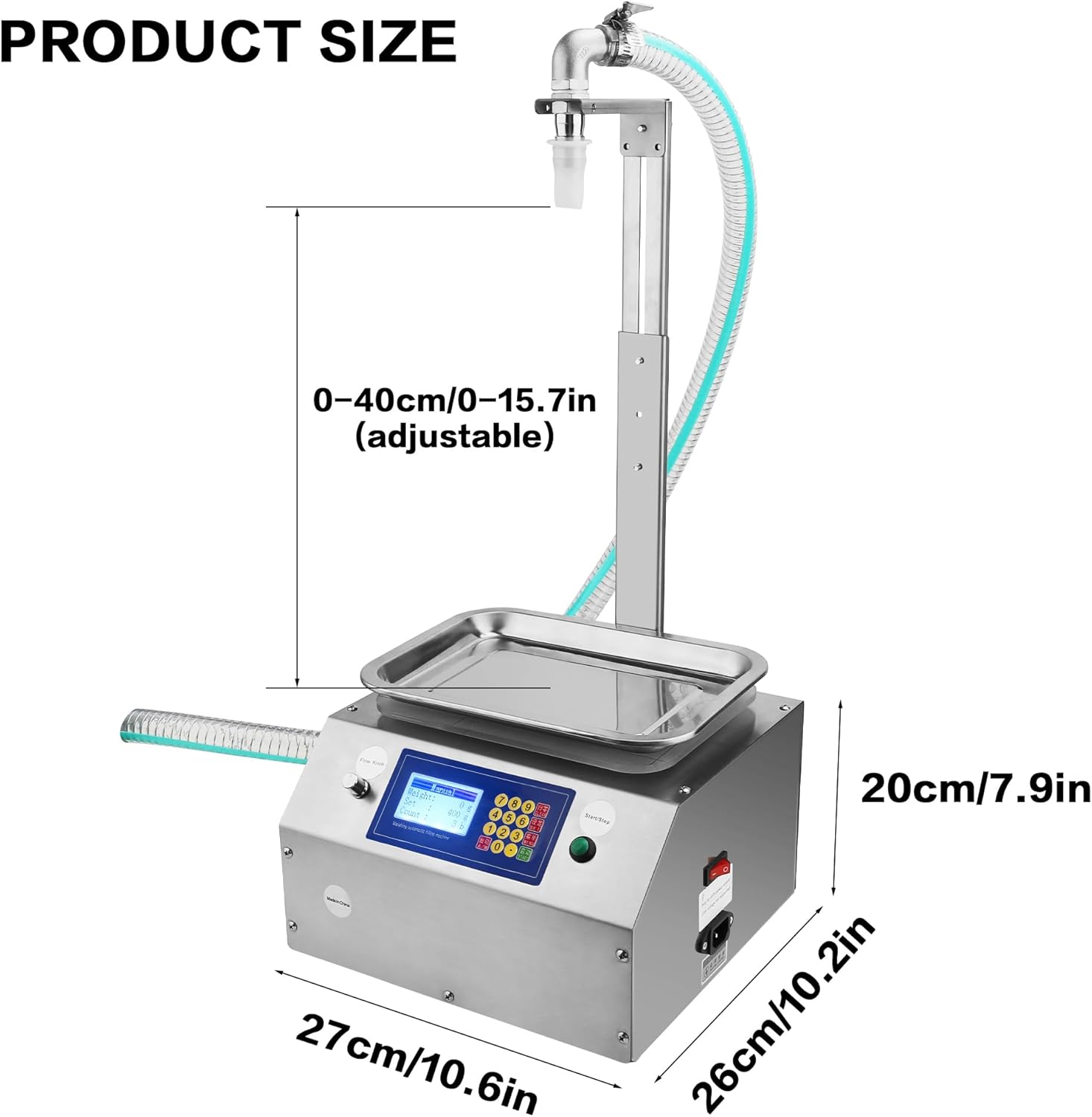 Máquina de llenado de líquidos en pasta Llenadora automática de botellas de miel digital de 15Lmin Llenadora de botellas de pesaje eléctrico de gran