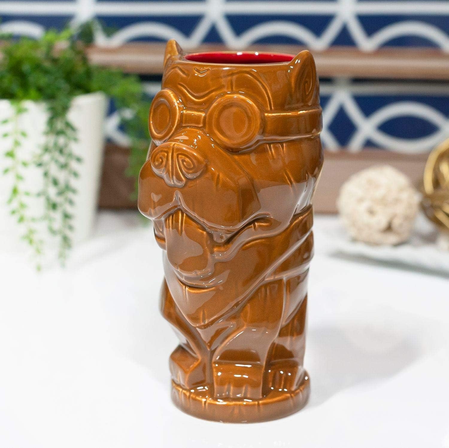 Geeki Tikis Fallout Dogmeat – Taza de cerámica coleccionable oficial de Fallout estilo Tiki  Capacidad para 14 onzas