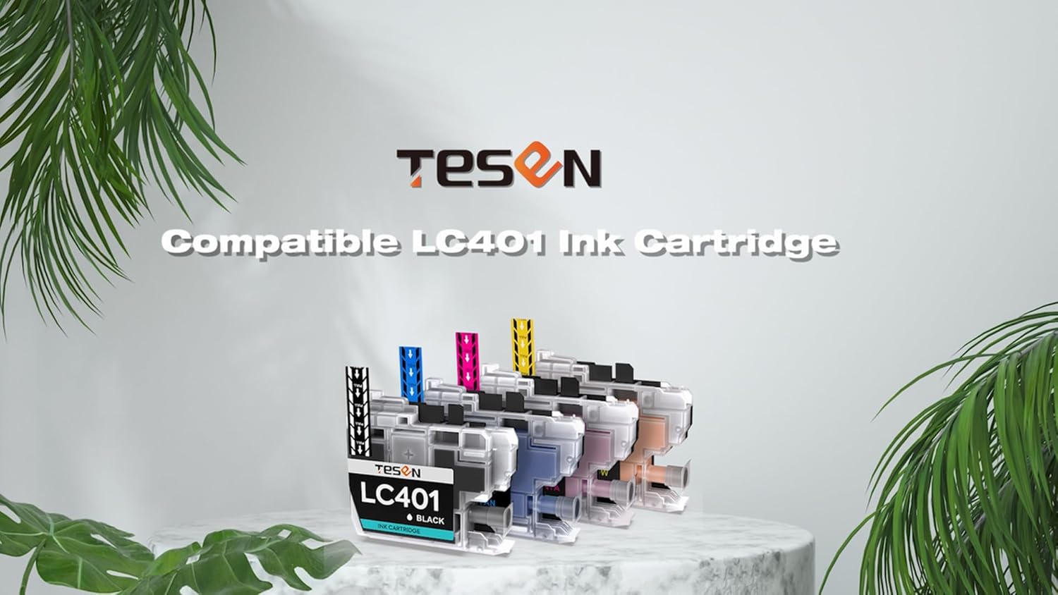 LC401 – Cartucho de tinta compatible con Brother LC-401 LC401XL LC401 XL para impresora Brother MFC-J1010DW MFC-J1012DW MFC-J1170DW negro, cian,
