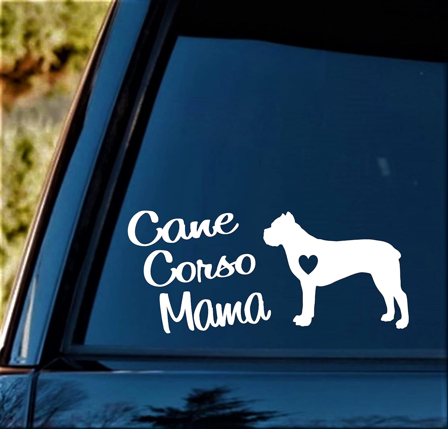 Cane Corso Mama Decal Sticker for Car Window 8 Inch BG 696