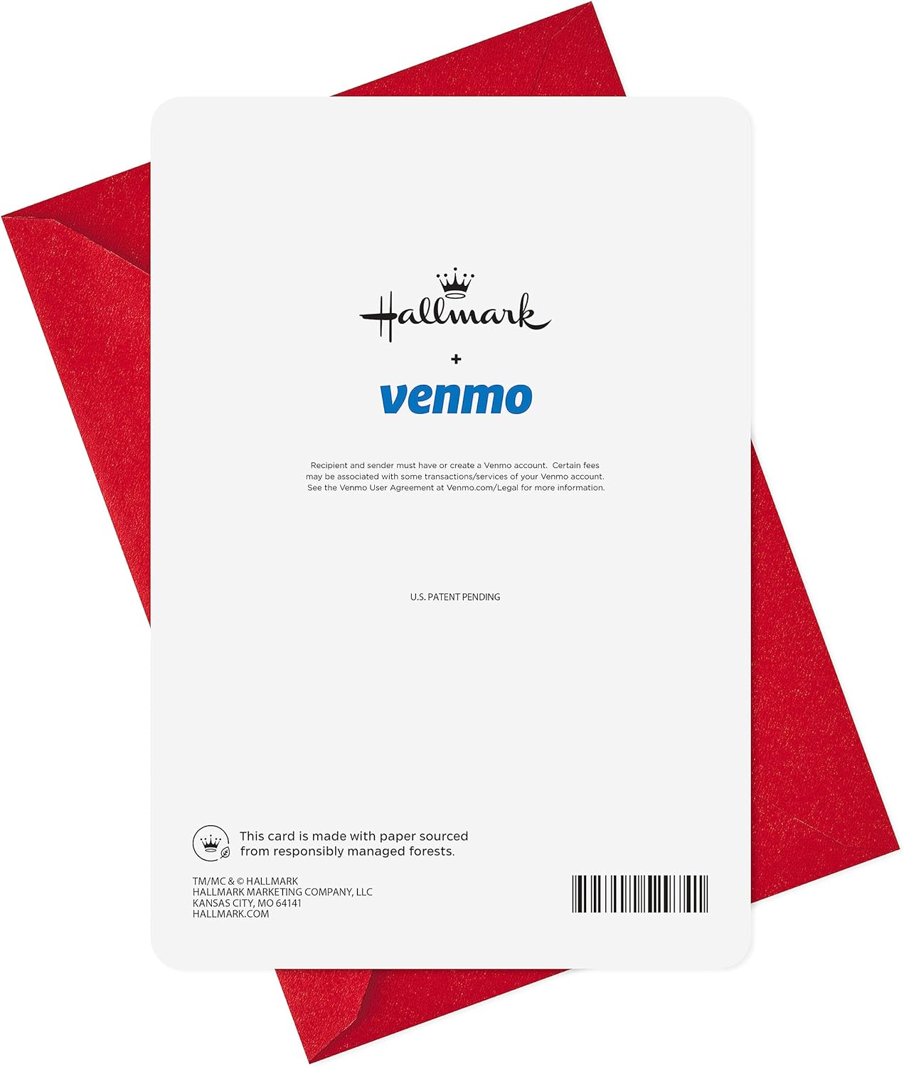 Hallmark y Venmo Tarjetas de Felicitación de Navidad (2 Tarjetas con Sobres) Felices Fiestas