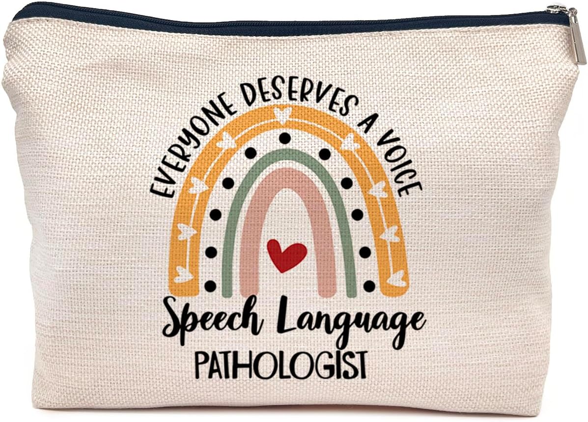 Regalos para patólogos del habla, regalos para patólogos del habla, regalos de Slp, bolsa de patólogo del habla y lenguaje, bolsa de maquillaje SLP,